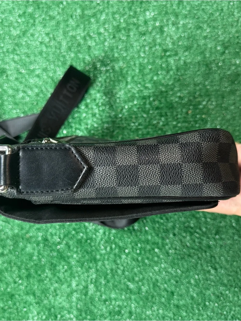 Louis Vuitton Damier Graphite Messenger Crossbody in Black and Gray